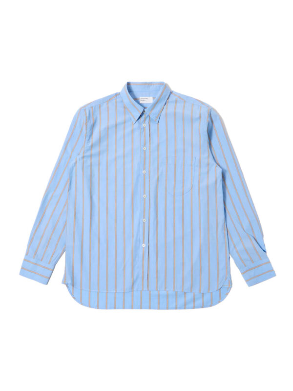 Blue shirt with pop stripes