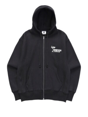sweat à capuche zippé à logo
