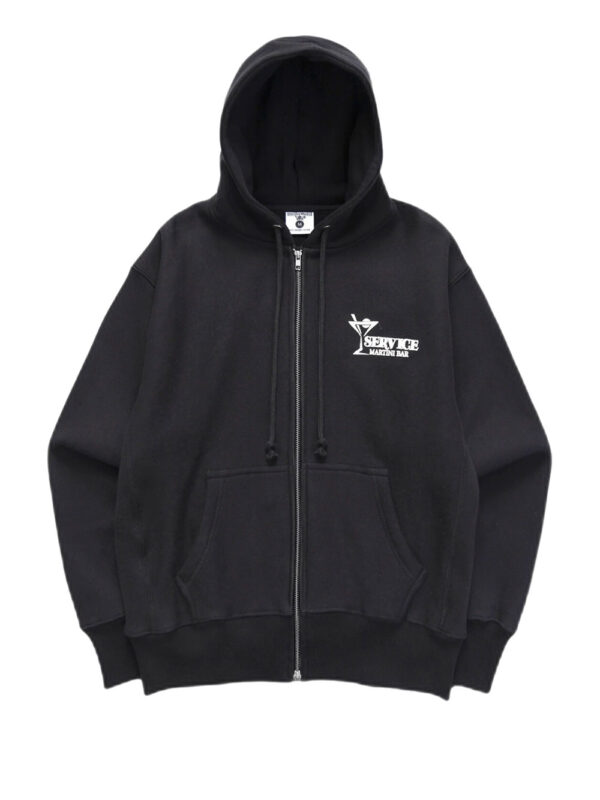 sweat à capuche zippé à logo