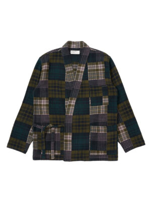 Kyoto Japanese Patchwork Green Work Jacket