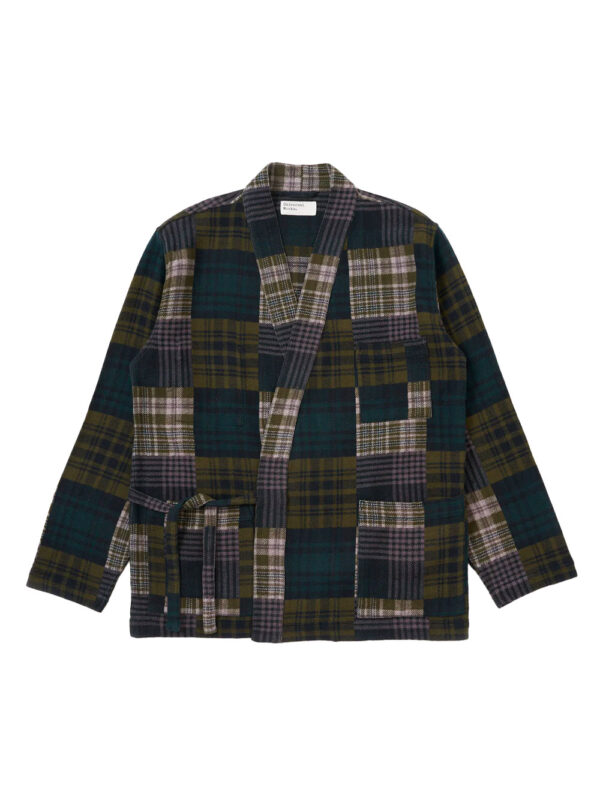 Kyoto Japanese Patchwork Green Work Jacket