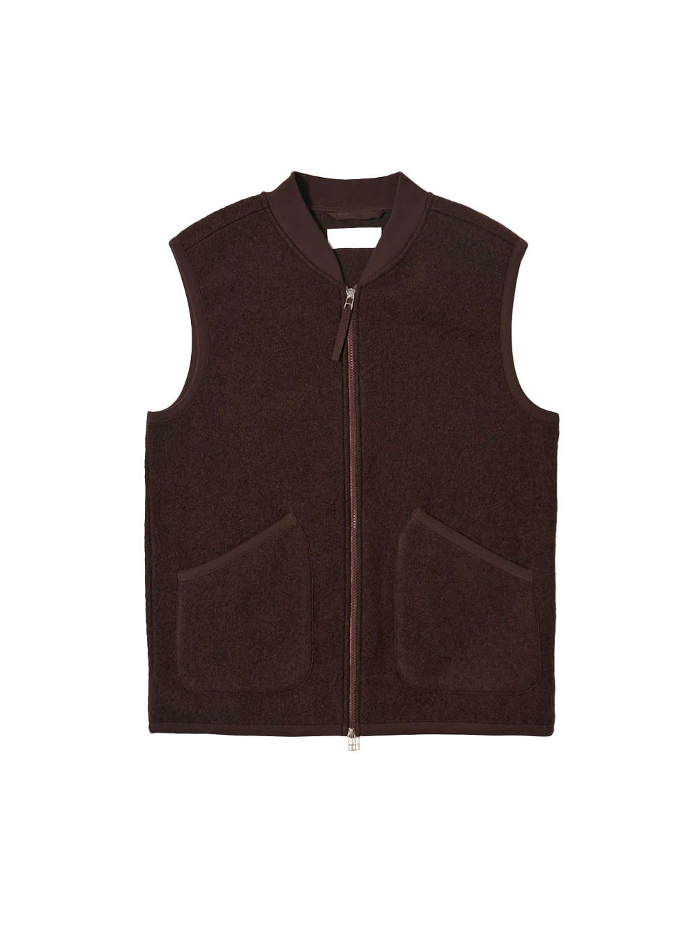 sleeveless zip-up jacket