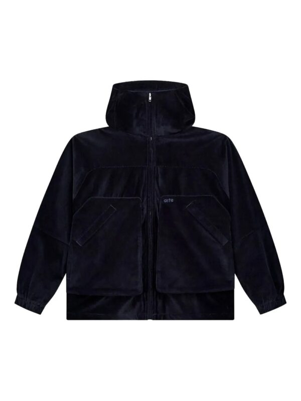 corduroy hooded jacket