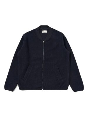 zipped bomber jacket