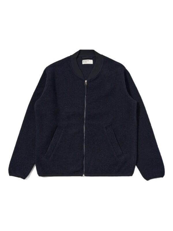 zipped bomber jacket