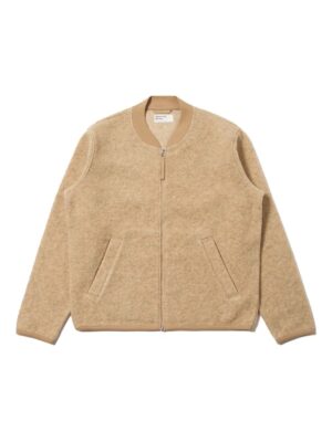 zipped bomber jacket