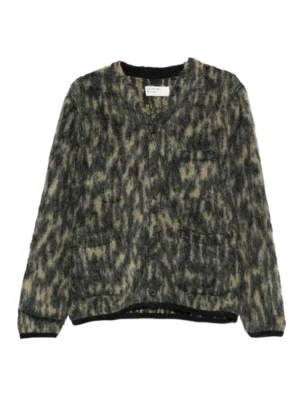 animal print cardigan