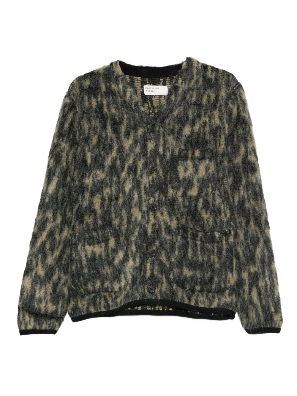 animal print cardigan