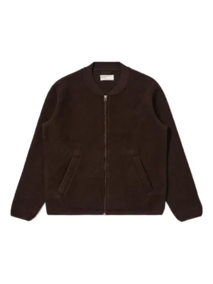 zipped bomber jacket
