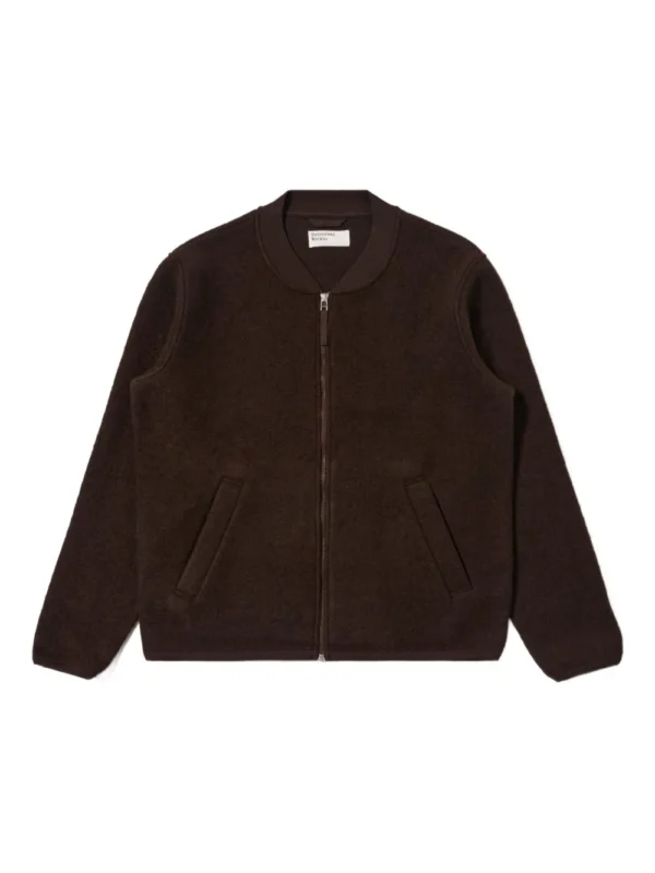 zipped bomber jacket