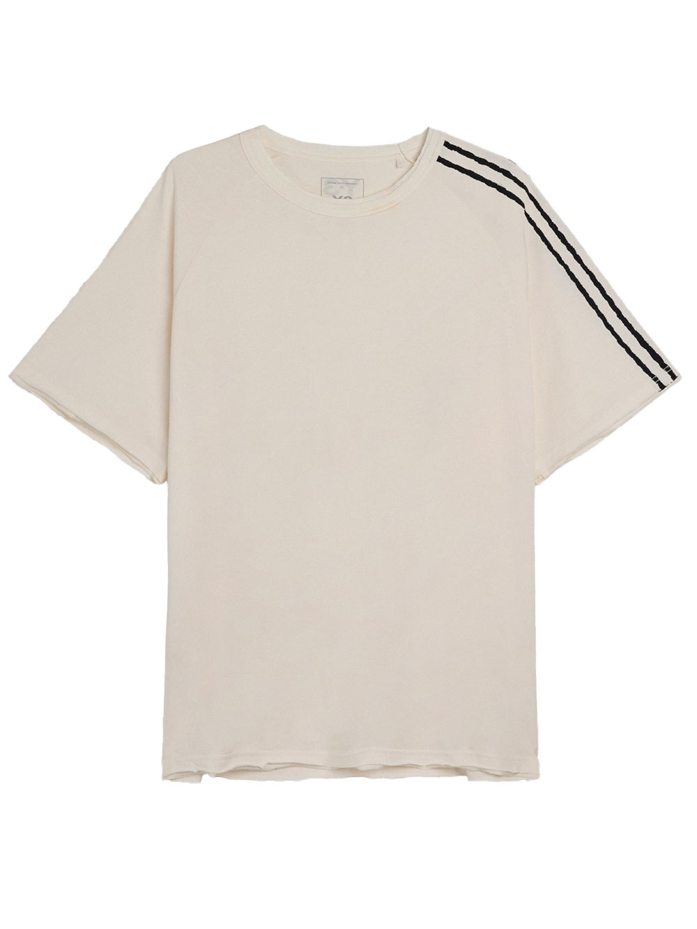 T-SHIRT MANCHES COURTES BORDS BRUTS 3 BANDES