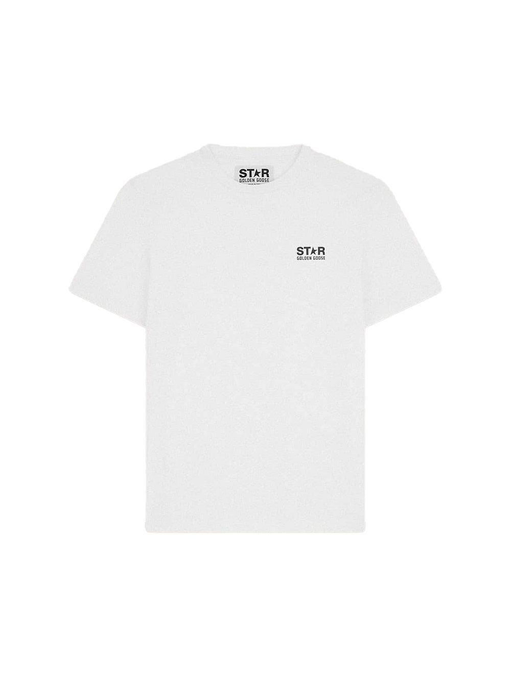 T-shirt blanc collection Star avec logo et étoile noirs contrastés