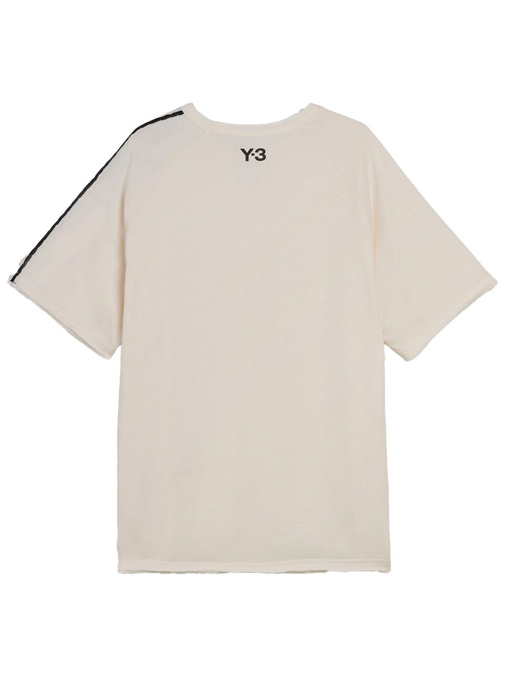 T-SHIRT MANCHES COURTES BORDS BRUTS 3 BANDES – Image 2