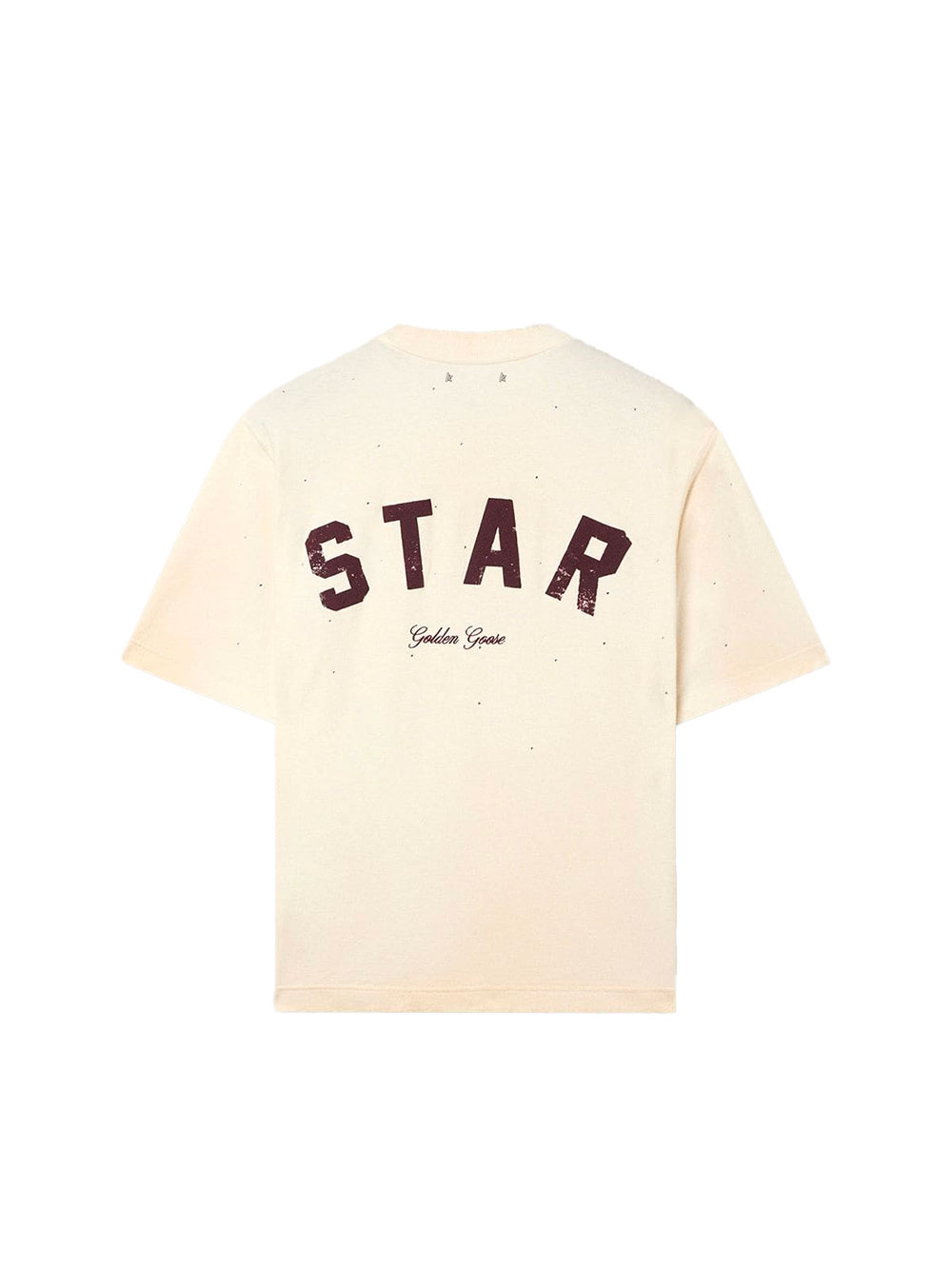 T-shirt unisexe Star en coton blanc avec cristaux dégradés all-over et imprimé dans le dos – Image 2