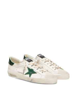 baskets en cuir à étoiles Golden Goose