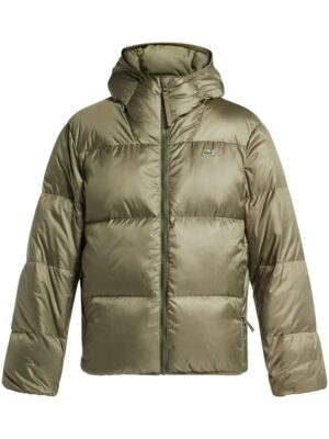 logo patch quilted jacket