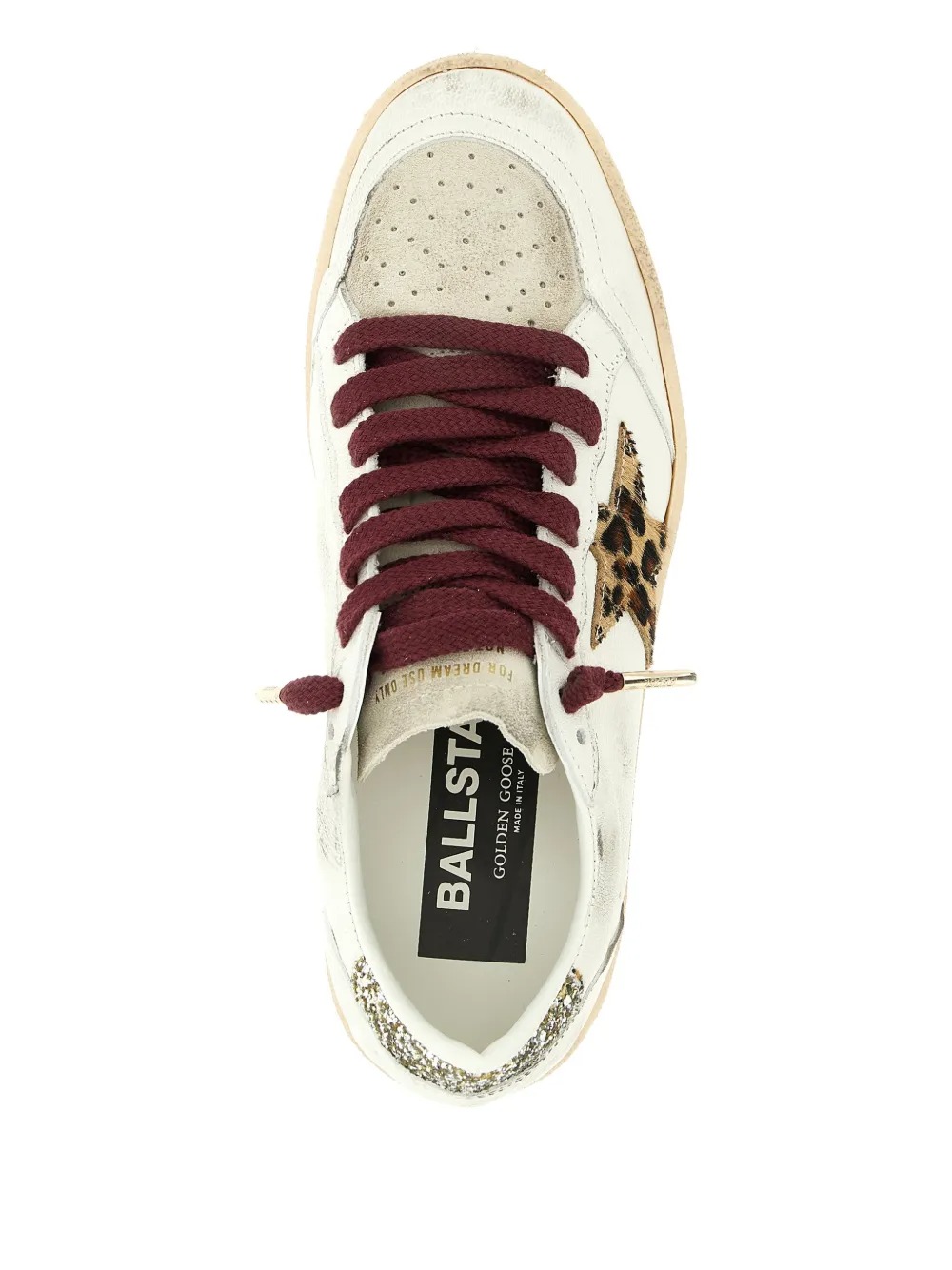 leather sneakers with star patch - Image 3