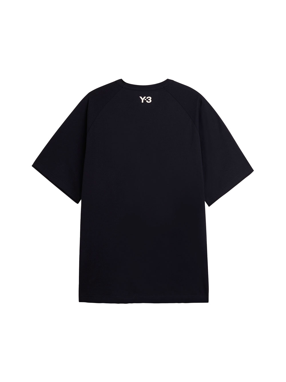 T-shirt Y-3 3-Bandes Bords Bruts Coton Noir – Image 2