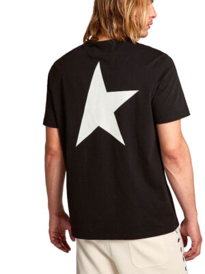 T-shirt Golden Goose Étoile Coton Noir