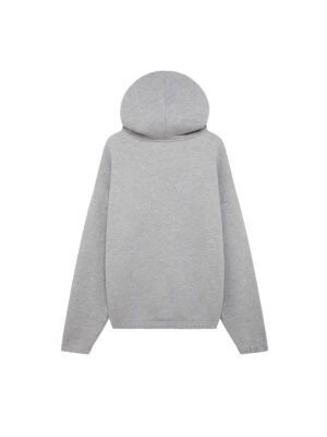 Sweat à capuche zippé avec logo ton sur ton