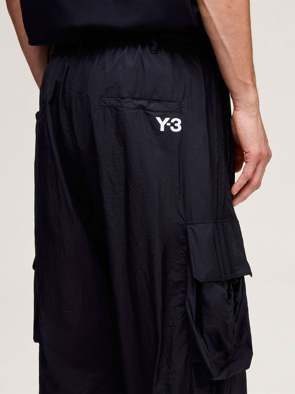 Pantalon Cargo 3 Bandes Y-3 Nylon Wired Polyamide Noir – Image 3