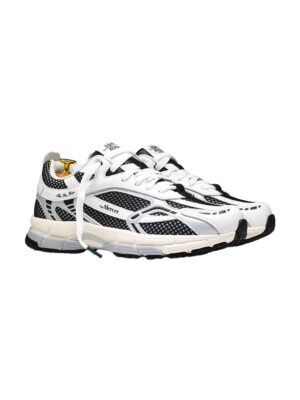 Baskets Mercer Re-Run White/Silver/Black Maille Homme