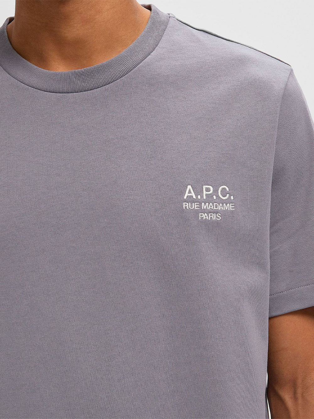 APC Standard Rue Madame Purple Cotton T-shirt - Image 3