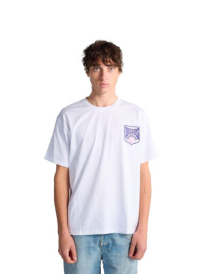 Kisses Crest T-shirt, White Cotton