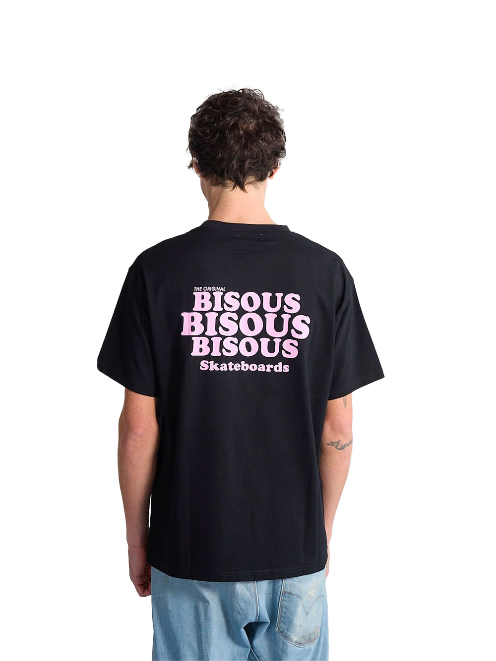 T-shirt Bisous Grease Coton Noir – Image 2