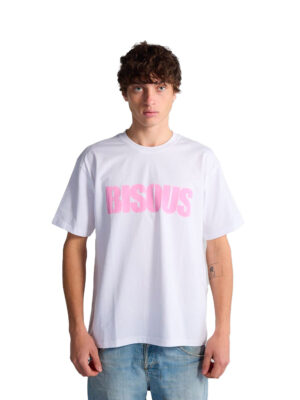Kisses Stencil T-shirt White Cotton