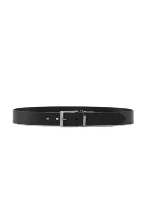 Les Deux Walker black leather belt