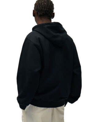 Sweat à capuche zippé avec logo cercle