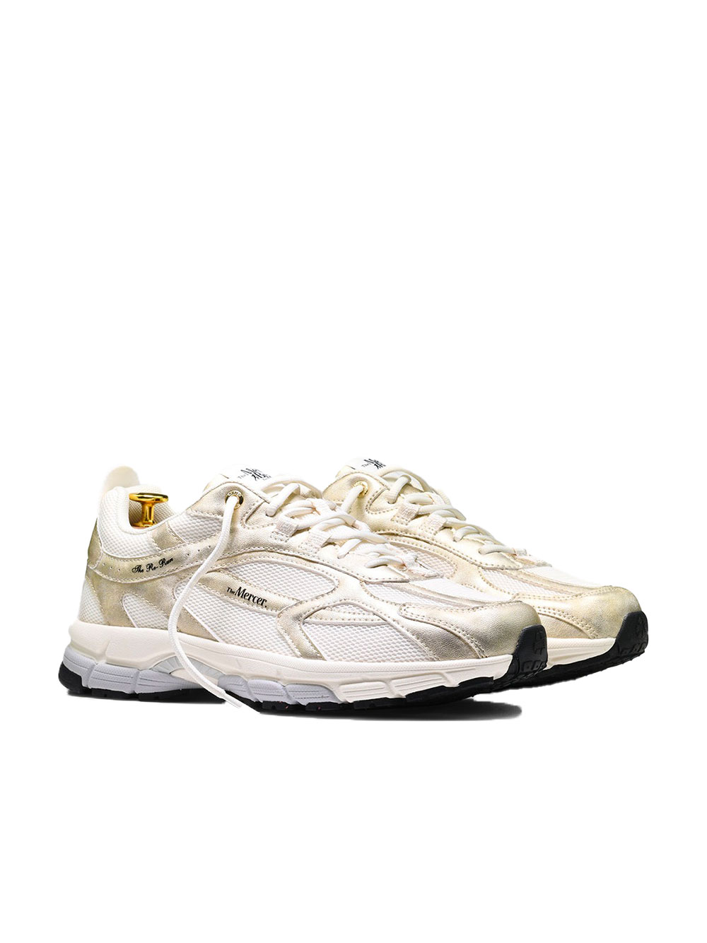 Mercer Re-Run gold recycled mesh women's sneakers - Image 2