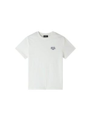 T-shirt A.P.C Standard Rue Madame Coton Blanc/Dark Navy
