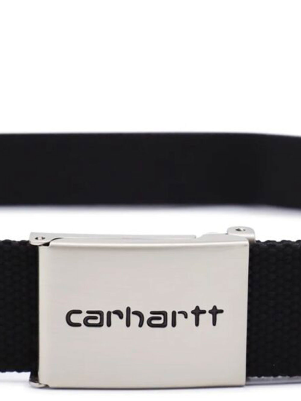 Ceinture Carhartt WIP Clip Polyester Chrome Black Homme – Image 3