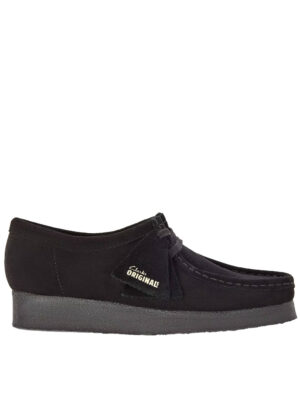 Chaussures Clarks Wallabee Suède Noir Homme