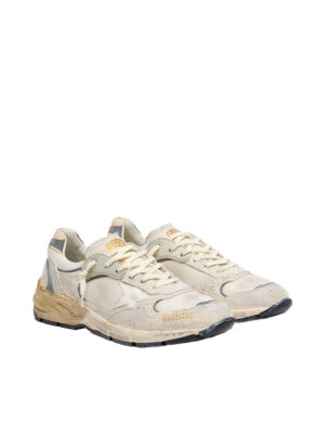 Baskets Golden Goose Running Dad Blanc/Beige Homme
