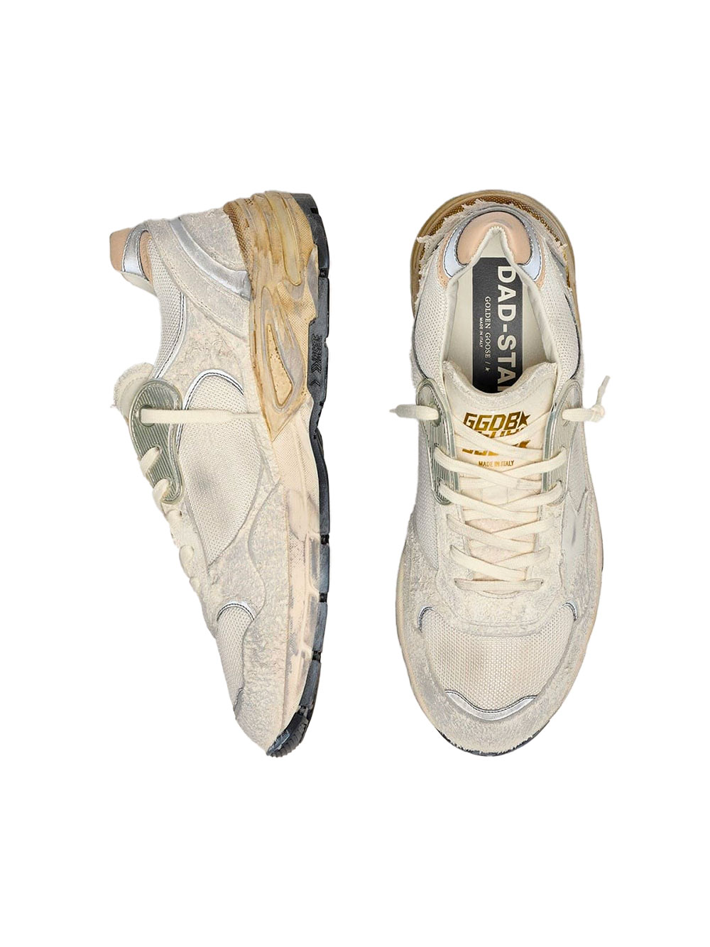 Baskets Golden Goose Running Dad Blanc/Beige Homme – Image 3