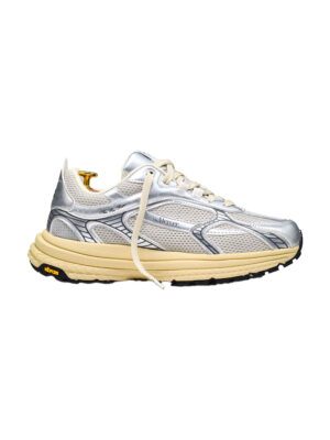 Baskets Mercer Re-Run Vibram Maille Silver Homme