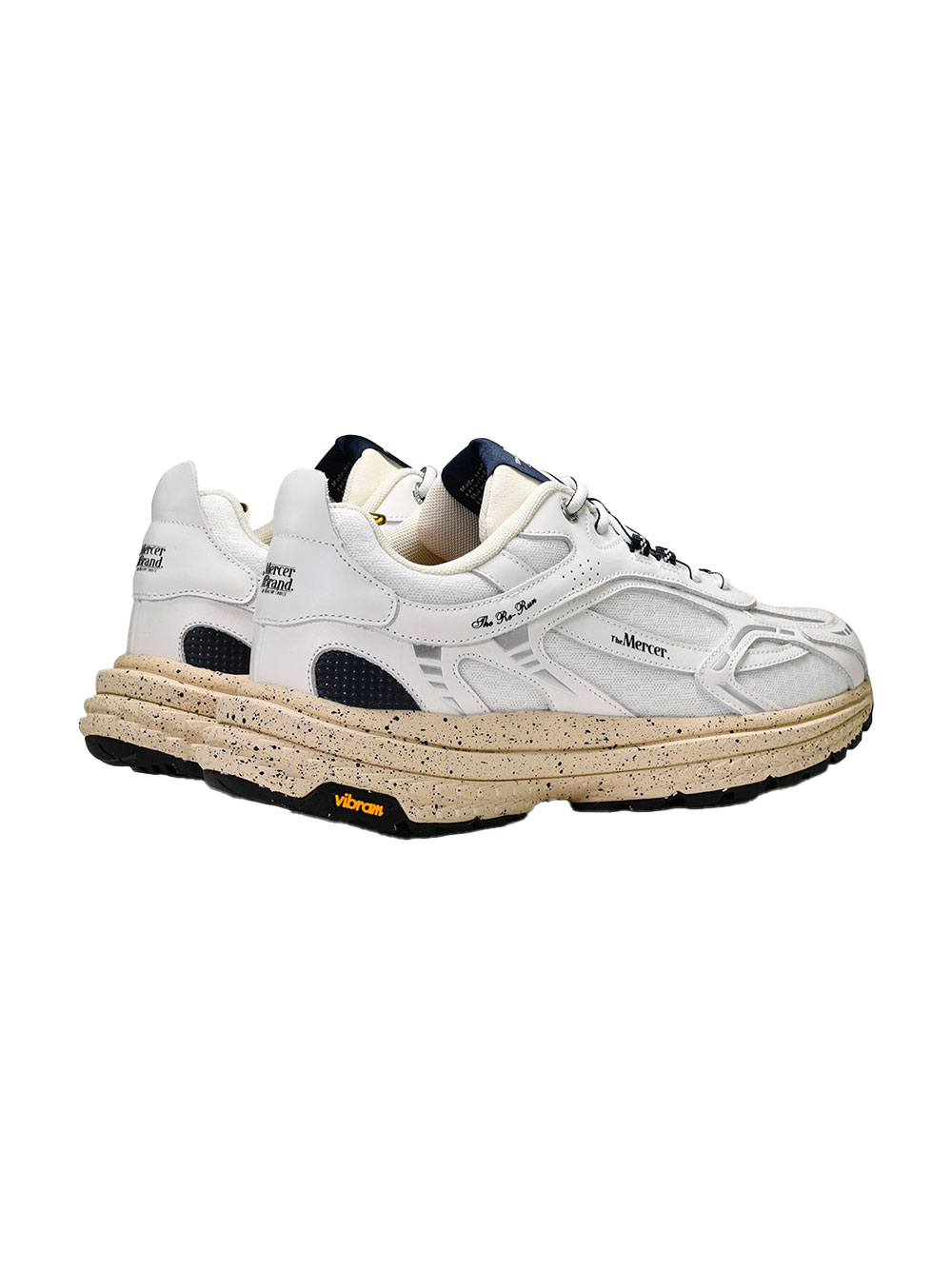 Baskets Mercer Re-Run Vibram Maille Recyclés Blanc Homme – Image 3