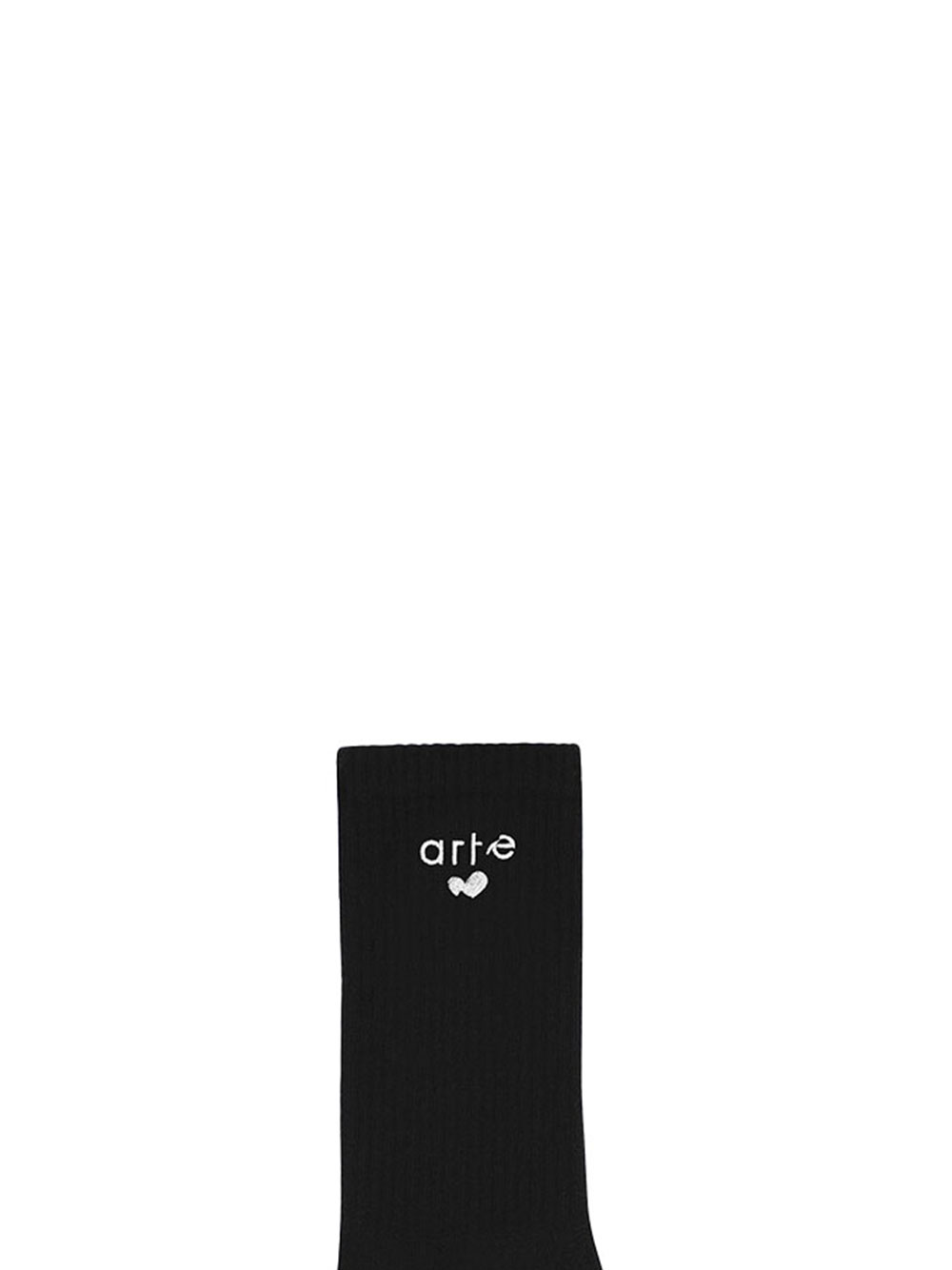Chaussettes Arte à Logo Cœur Coton Noir – Image 2