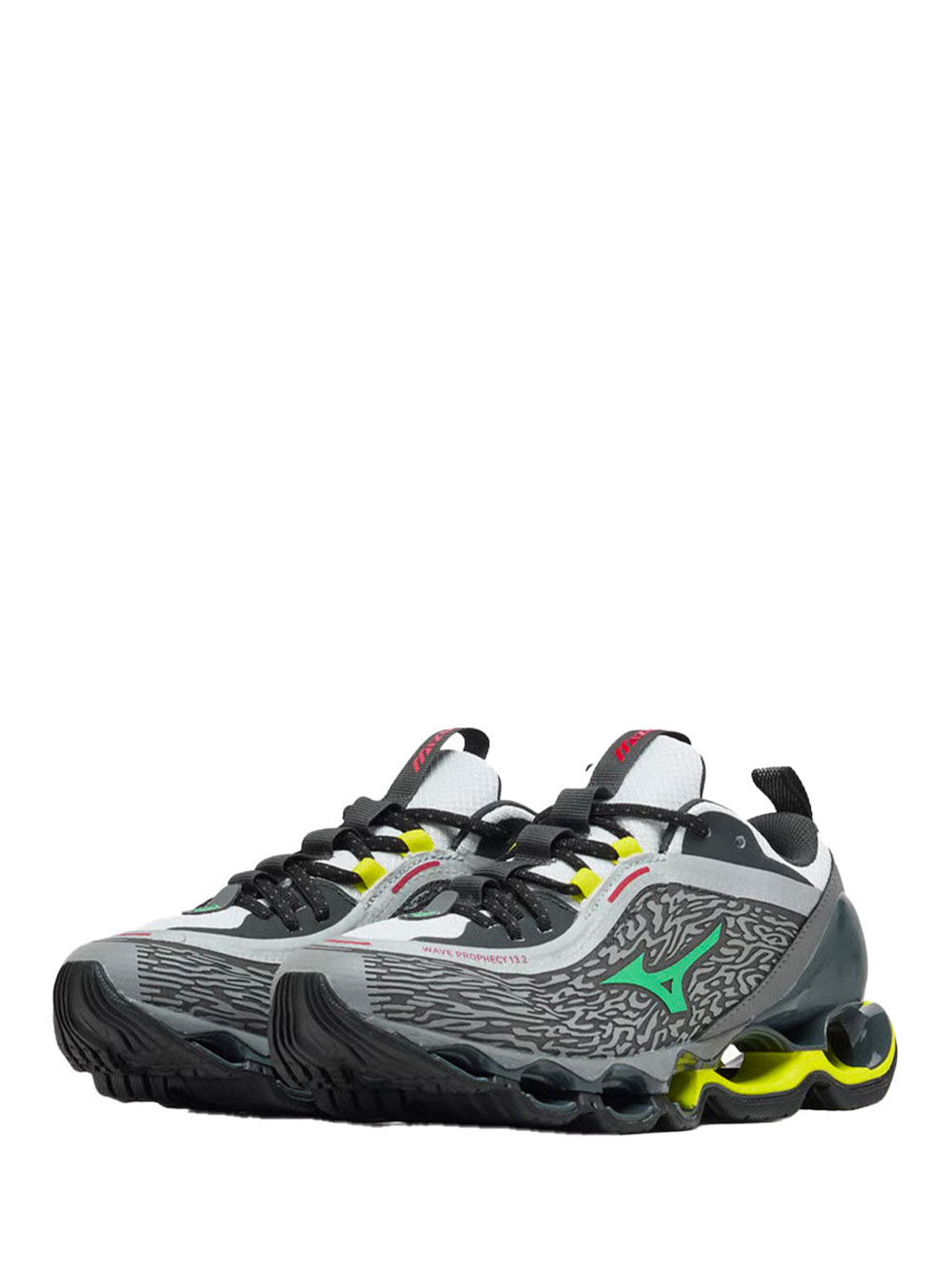 Baskets Mizuno Wave Prophecy 13.2 Gris Vert Homme – Image 2