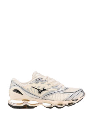 Baskets Mizuno Wave Prophecy LS Blanc Argent Homme