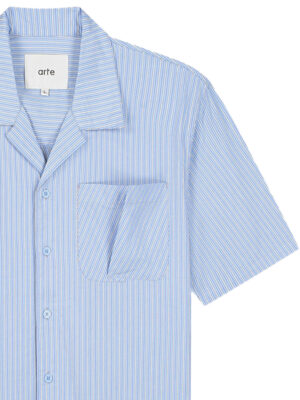 Chemise Arte Fold Pocket Coton Bleu