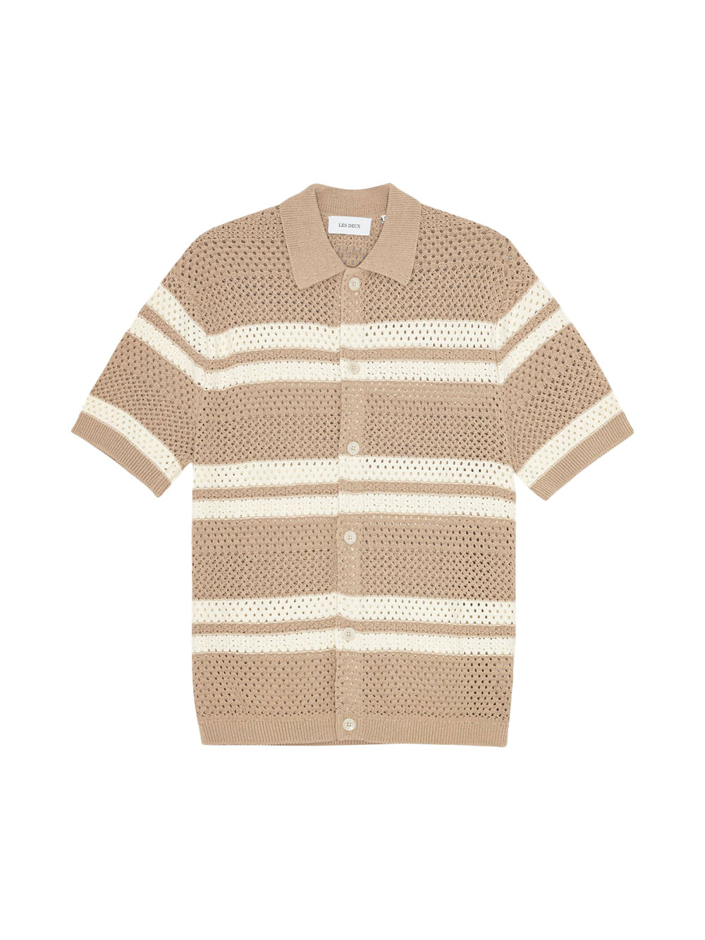 Men's Les Deux Gianni Cotton Shirt, Dark Sand