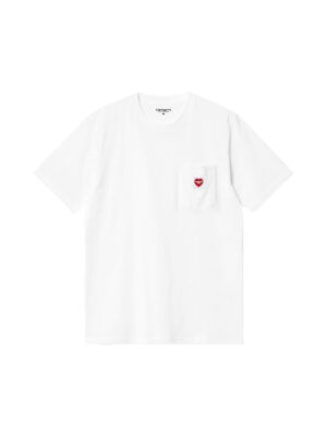 T-shirt Carhartt WIP S/S Pocket Heart Coton Blanc