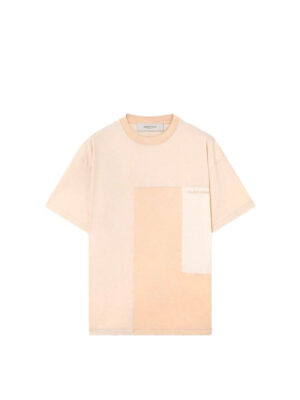 T-shirt Golden Goose Patchwork Coton Blanc/Beige