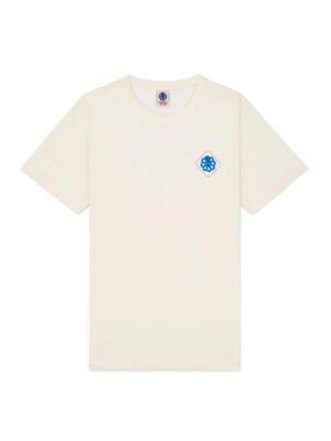 T-shirt Jonsen Island Classic Big Label Coconut Coton Blanc