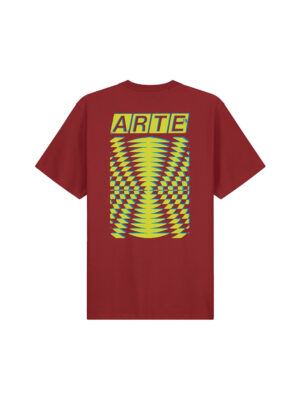 T-shirt Arte Abstract Coton Bordeaux
