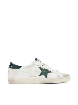 Baskets  Golden Goose Super-star Blanc/Vert Homme